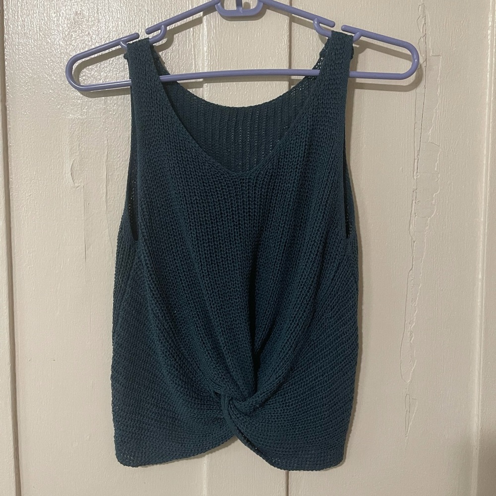 Knotted sweater tank